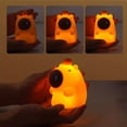 thumbnail image 3 of Monstrate Luz de noche de gel de sílice con forma de carpincho y brillo ajustable, juguete antiestrés con forma de animal Iluminación y accesorios, 3 of 6