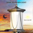 thumbnail image 4 of Black 50" Solar Post Light - Waterproof Outdoor LED Garden Lamp for Patio & Pathway - IP44, ABS & Polycarbonate Construction, 4 of 7