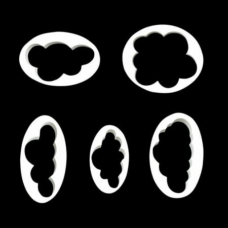 

25Pcs Baking Molds Cloud Shape Fondant Moulds DIY Fondant Mould Cloud Silicone DIY Cake Decoration Cookie Kitchen Accessory