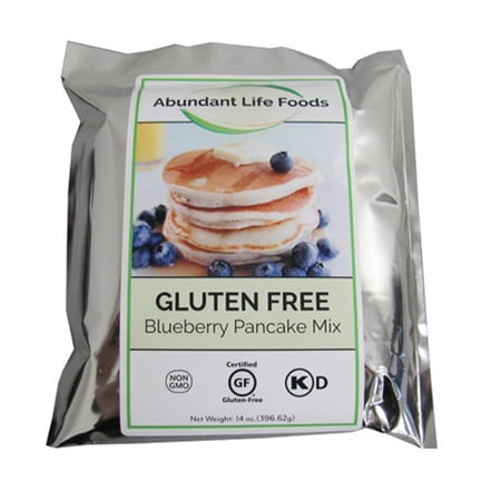 (6 pack)Abundant Life Foods GF Pancake Mix, Blueberry 14 (Best Gf Pancake Recipe)