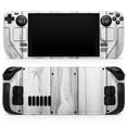 thumbnail image 1 of Design Skinz - Compatible with Steam Deck - Skin Decal Protective Scratch-Resistant Removable Vinyl Wrap Cover - White & Gray Wood Planks, 1 of 5