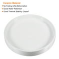 thumbnail image 3 of Unique Bargains Ceramic Round Plant Saucer Drip Tray for Gardening 2pcs White 7.87", 3 of 5