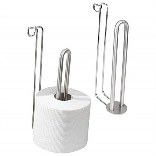 mdesign over the tank toilet tissue paper roll holder dispenser and