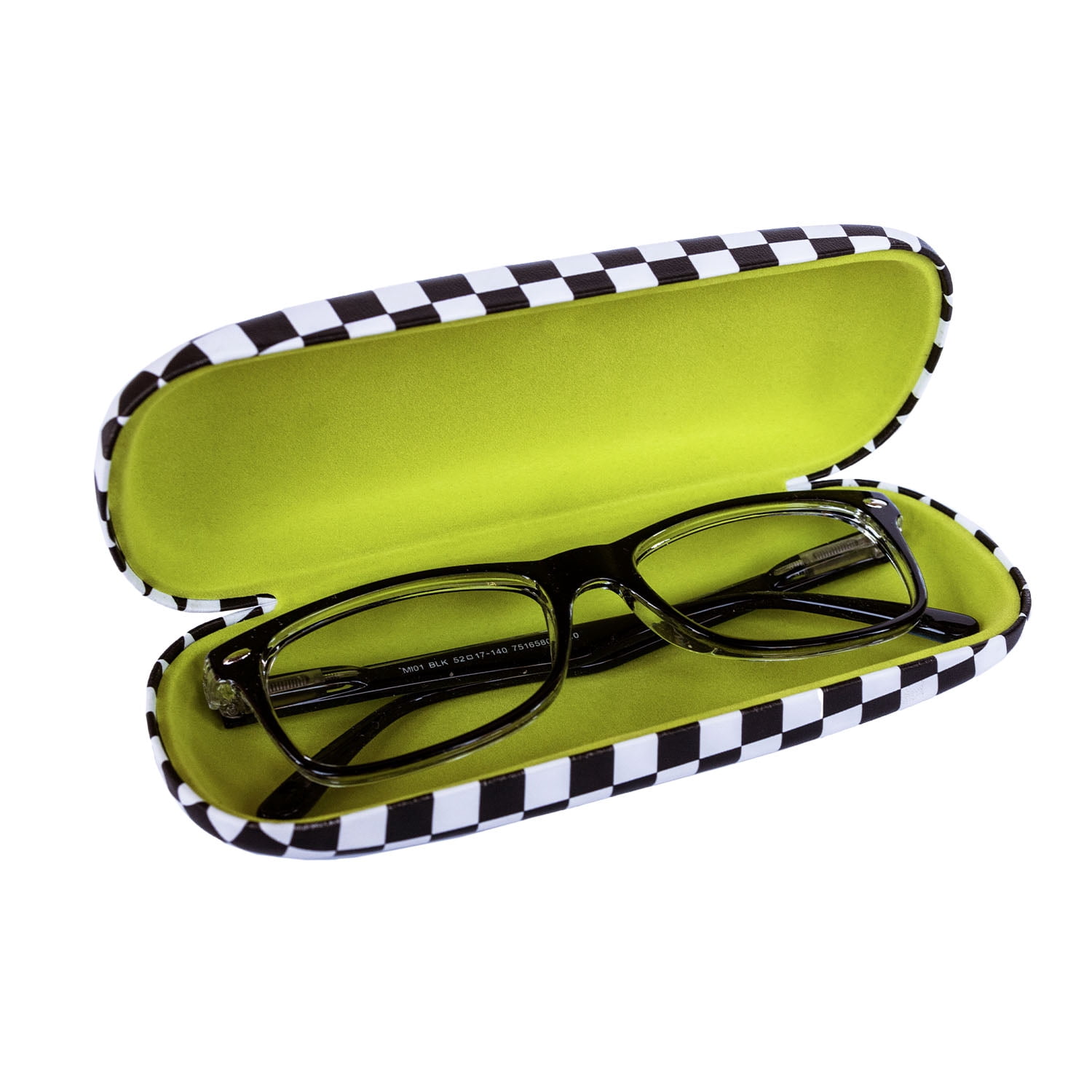 Unisex Fashion Black and White Polyurethane Nouveau Eyewear Cases