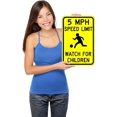 thumbnail image 4 of 5 MPH Speed Limit Watch for Children Sign 12 X 18-3M High Intensity Prismatic Reflective Sheeting, 4 of 6