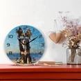 thumbnail image 2 of Dreamtimes Wall Clock Chihuahua Dog 10 Inch Silent Non Ticking Quality Quartz Battery Operated Digital Round Easy to Read for Home Office Kitchen Decorative, 2 of 7