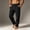 Black, variant on FSYBOA Men's Fleece Sweatpants Size 4XL, Warm Casual Drawstring Waist Elastic Bottom Jogger Pants Army Green