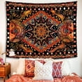 thumbnail image 5 of Orange Sun and Moon Tapestry Wall Hanging, Indie Hippie Mandala Cool Wall Tapestries, Aesthetic Tapestry for Bedroom Living Room Dorm, 5 of 7