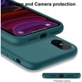 thumbnail image 3 of iPhone Xs Max Case with Screen Protector,Soft Liquid Silicone Gel Rubber Bumper Cover,Slim Fit Shockproof Protective Phone Case for iPhone Xs Max Pine Green, 3 of 8