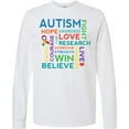thumbnail image 3 of Inktastic Autism Support Slogan Long Sleeve T-Shirt, 3 of 5