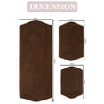 thumbnail image 2 of Home Weavers Waterford Collection 100% Cotton Non-Slip Bathroom Rug Set Machine Washable Bathroom Rug-17"x24", Bath Rug- 21"x34", Runner- 22"x60", Chocolate Color 3 Piece Bath rug set, 2 of 8