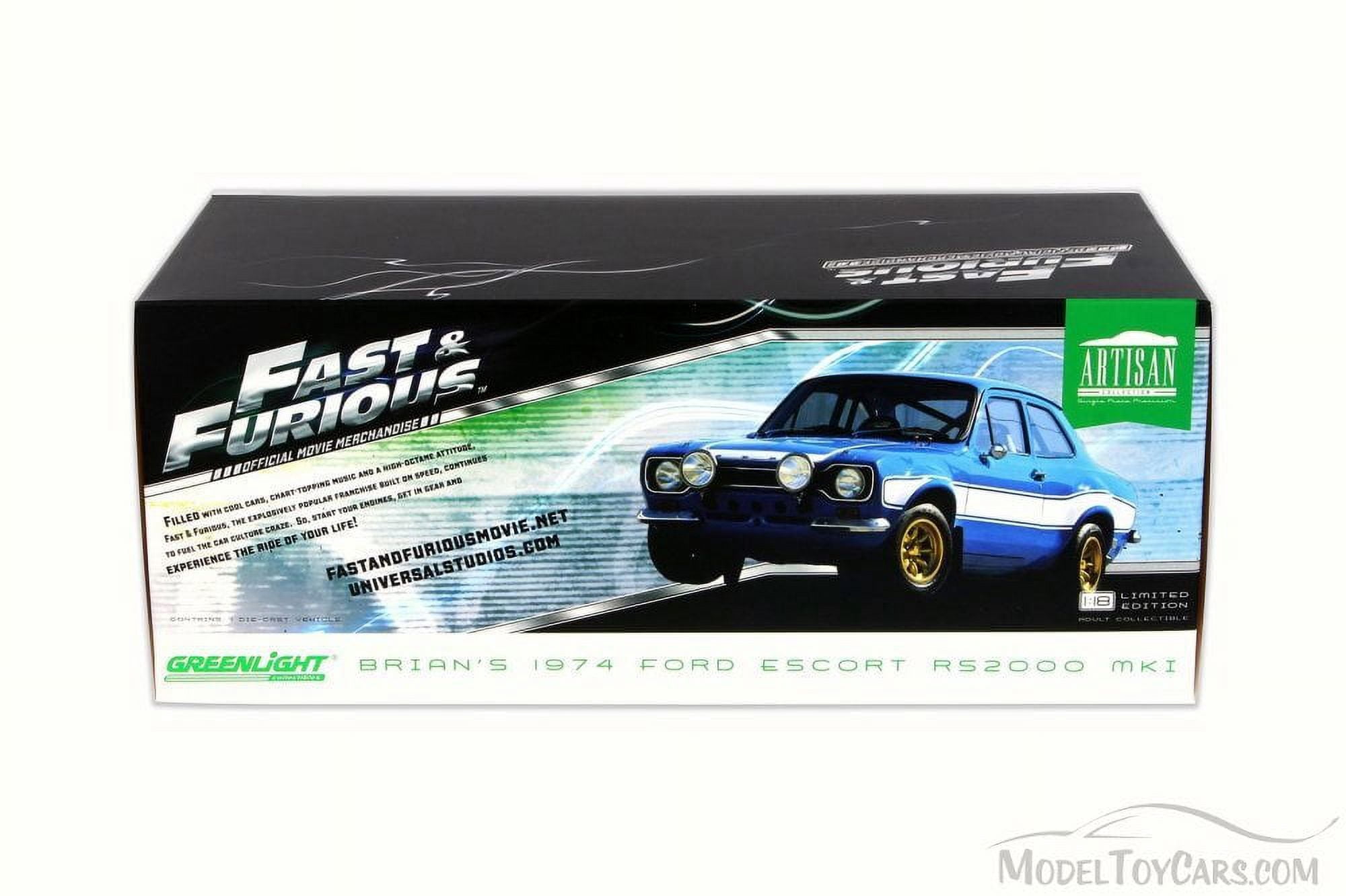 Brian\'s 1974 Ford Escort RS2000 Mk1 Blue with White Stripes \Fast