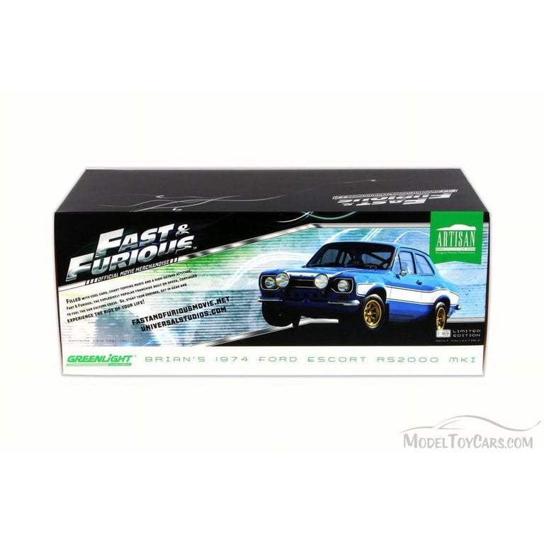 Brian\'s 1974 Ford Escort RS2000 Mk1 Blue with White Stripes \Fast
