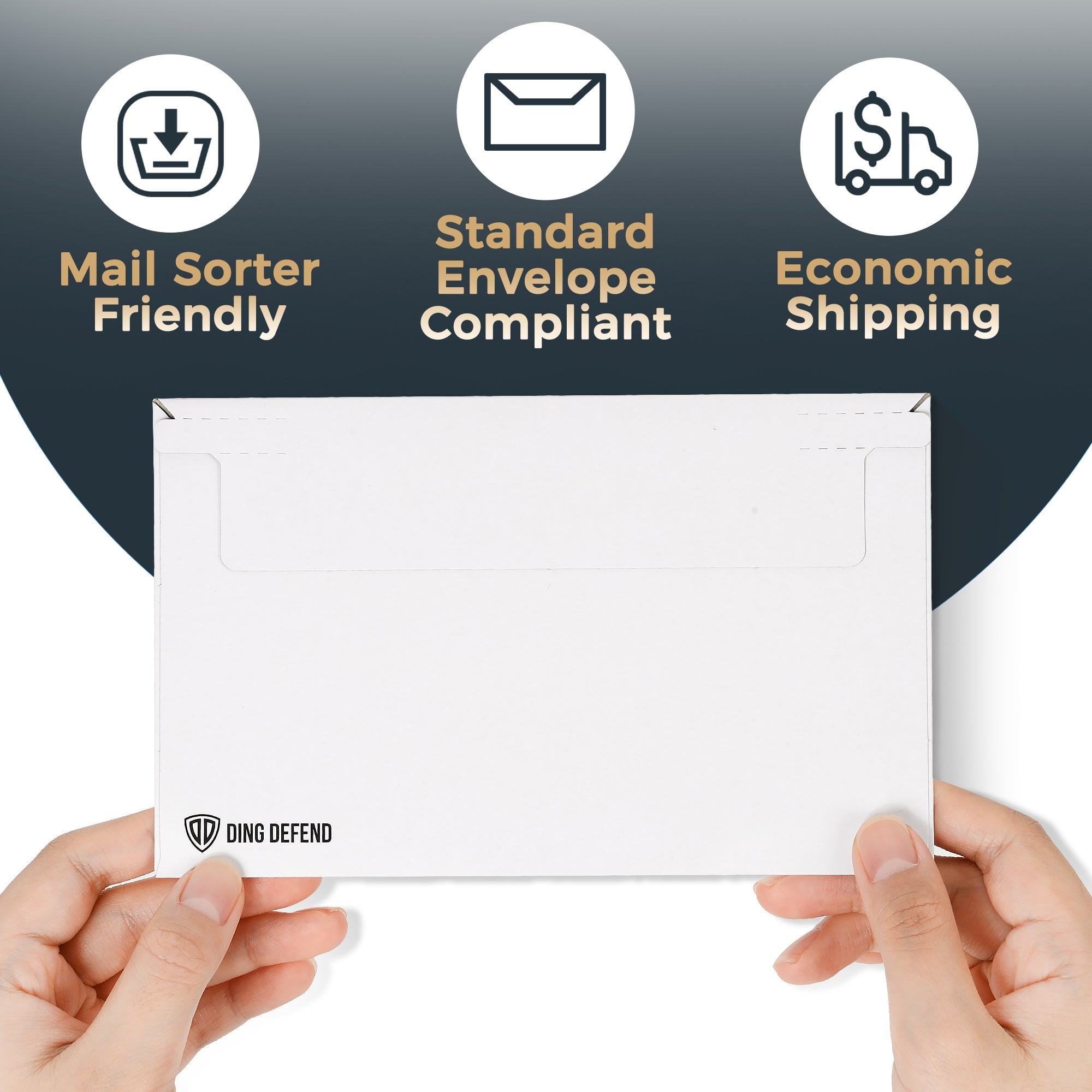 Storage Standard Card Shipping Envelopes, White - 510 Pack - 7 x 4.35 Inches Self-Adhesive Trading Cards, Perfect Fit for Semi-Rigid Sleeves, Top Loaders & Ding Defend Protectors
