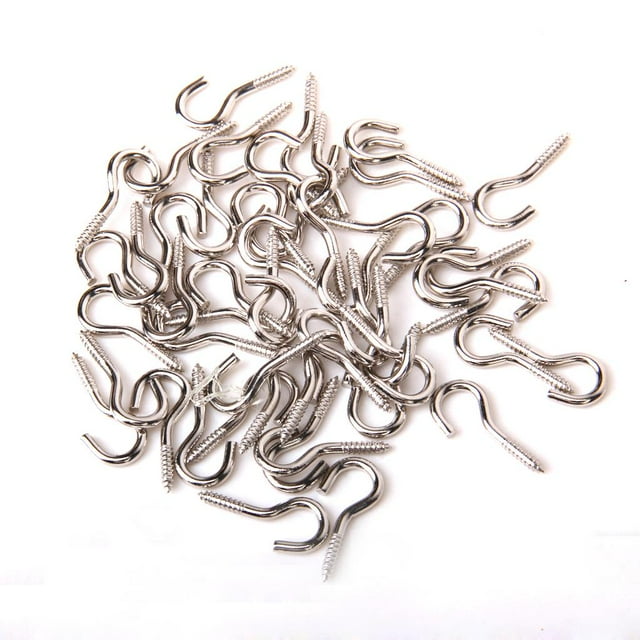 Ojo de Tornillo, 6 Diámetro Tornillos 50PCS Forma s de Tornillo Tornillos Autorroscantes s Macarena Ojo de gancho de tornillo