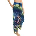 thumbnail image 6 of Salouo Fantasy Treehouse Planet Scene Print Women's Pajama Pants Casual Loose Sweatpants PJs Flowy Pants Drawstring Palazzo for Women Wide Leg Pants Lounge Pajama -XX-Large, 6 of 8