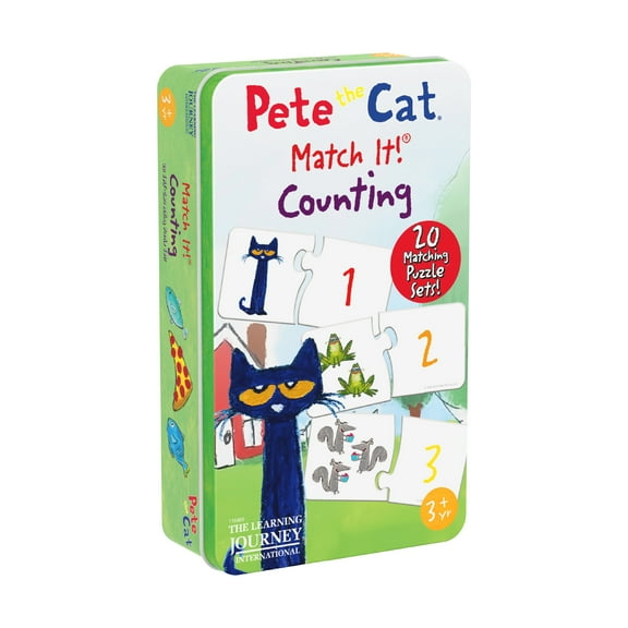 The Learning Journey Pete the Cat Match It! Tin - Counting