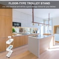 thumbnail image 2 of Weiweiguan 1pc Kitchen Trolley Rack Floor-type Trolley Stand Multi-layer Trolley Rack, 2 of 6