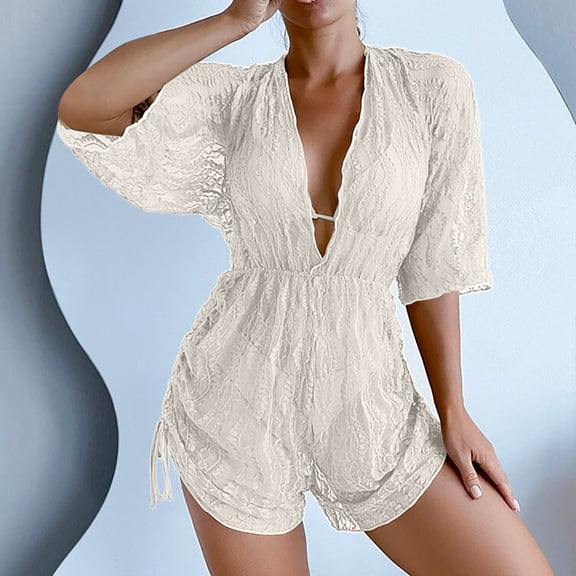 Itsame Beach Women's Swimsuits Sets, Solid Color Sweatshirts Khaki