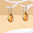thumbnail image 4 of Pendientes colgantes de piedra lunar ovalada para mujer, pendientes colgantes con piedra de nacimiento, joyería de boda, CHP, 4 of 5