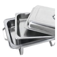 thumbnail image 6 of Zeny 8 Packs Full Size Chafing Dishes Buffet Stainless Steel Catering Chafer Sets 8 Qt, Silver, 6 of 9