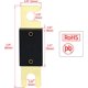 thumbnail image 5 of 2 fusibles ANL-60 para sistema de audio de coche, negro/dorado 60A esquí esquí Gafas de esquí, 5 of 5