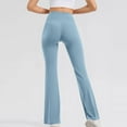 thumbnail image 4 of Timegrad Yoga Pants for Women Flare Leggings High Waist Bell Bottom Workout Pants Fall Solid Color, 4 of 8