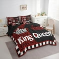 thumbnail image 3 of Castle Fairy Boys Girls Happy Valentine's Day Twin Bedding Sets 7-Piece,King And Queen Crown Bedding Comforter Set Microfiber,Animal Leopard Print Breathable Sheet Sets,Microfiber Bedroom Decor, 3 of 8