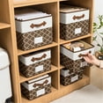 thumbnail image 2 of Totes Storage Bins, Foldable Storage Baskets for Organizing Toys, Books, Shelves, Closet, Large Storage Box with Rope Handles, Sturdy Organizer Bins., 2 of 23