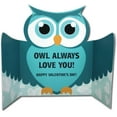 thumbnail image 3 of Jumbo Greeting Cards: Giant Valentines Day Card (Owl Cut Out) 3 feet x 4 feet Card with Envelope, 3 of 8