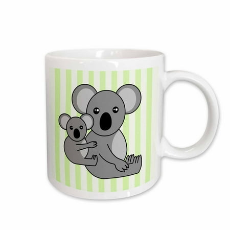 

3dRose Mom and Baby Koala Design Ceramic Mug 15-ounce