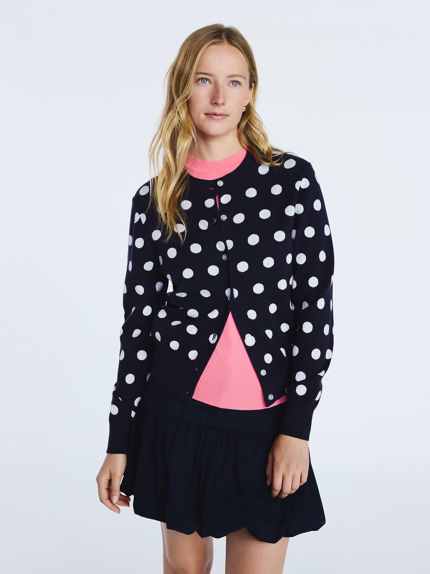 Free Assembly Women's and Women's Plus Solid, Stripe, & Print Classic Cozy Yarn Cardigan Sweater, Lightweight, Sizes XS-4X