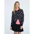 thumbnail image 2 of Free Assembly Women's and Women's Plus Solid, Stripe, & Print Classic Cozy Yarn Cardigan Sweater, Lightweight, Sizes XS-4X, 2 of 6
