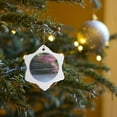 thumbnail image 7 of 3drose, Empty Park Bench Along Path, Washington, Usa - Us48 Jda0126 - Janell Davidson, 3 inch Snowflake Porcelain Ornament, 7 of 7