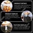 thumbnail image 3 of 2Pcs Cylindrical Transparent Borosilicate Glass Storage Jars for Wedding Candy and Snacks 5.7X4.3X4.3in, 3 of 5