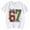 /A1White172, variant on MEZZALL Boys Girls Casual Short Sleeved T-Shirts Number 67 Printed Tee O-Neck Tops Fashionable Streetwear