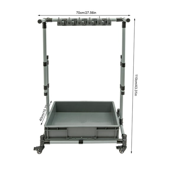 Broom Mop Holder Floor Standing Cleaning Tool Cart Cleaning Supplies Organizer