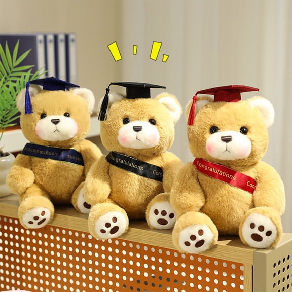 wycnly Kids Toys Graduation Season Doctors Bear with Graduation Plushs Toy Graduation Doll Stuffed Animals Cloth Doll Graduation Gift for Gifting Toys