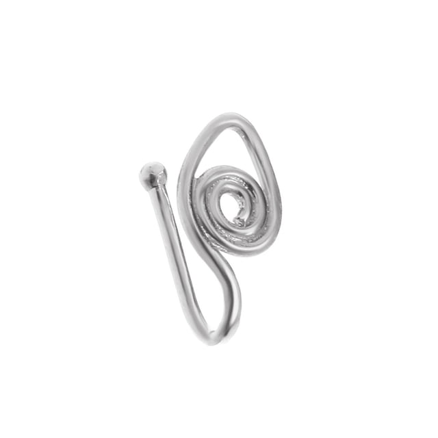 Nose Jewelry Adjustable Non Clip Piercings for Men and Women Rings Hoop Style Unique Nose Jewelry Accessory