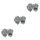 thumbnail image 2 of Guantes de Fitness Toystoory 2 uds Culturismo Ajustable Transpirable Medio Dedo Gris L, 2 of 6