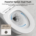 thumbnail image 5 of SOTOMO Elongated ADA Compliant One Piece Toilet, 17.2" Comfort Seat Height, 1.1/1.6 GPF Dual Flush, MAP 1000g, Soft-Close & Quick Release Seat, 12" Rough-In, Fully Skirted Toilet for Bathroom, 5 of 9
