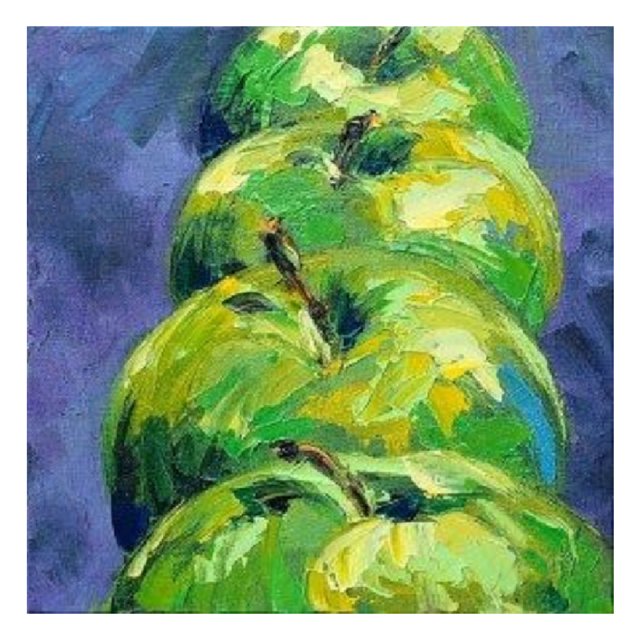 DIY pintura pintada a mano por números cuadros de lienzo al óleo verde Apple Kit adornos Tmvgtek Arte deco