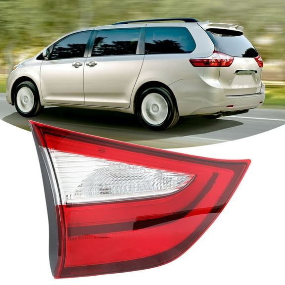 Driver Side Rear Brake Tail Light Assembly Replacement for 2015-2019 Toyota Sienna Left Inner Tail Lamp