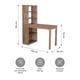 thumbnail image 3 of Escritorio Relan Desk Var One Café con Estanteria Lateral Varillada, 3 of 8