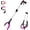 Pink, variant on 2 Pack 32 inch  Heavy Duty(up to 10 lbs) Reacher Grabber Tool with Strong Magnetic (New Purple)