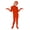 Orange, variant on EnJoCho Halloween Spandex Bodysuit for Teens Open Face Jumpsuit Full Body Suit Hooded Zentai Suits High Stretch Unitard Soli𝖽 Color Stage Performance Outfit Dress
