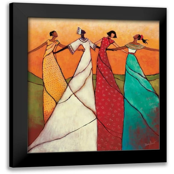 Stewart, Monica 12x12 Black Modern Framed Museum Art Print Titled - Unity