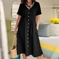 thumbnail image 1 of WILLBEST Robe Basse en Lin pour Femmes Robes Longues d'Été avec Poches, 1 of 3