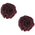 thumbnail image 1 of Here's a refined and professional product description based on the title you provided:\n\n \n\n**2PCS Flower Hair Bun Extensions with Red Scrunchy –, 1 of 3