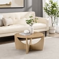 thumbnail image 4 of Minimalism Round Coffee Table Curved Leg,Home Decoration, Living Room Tables, 27 x 28 Inches, 4 of 6